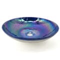 Ruvati 16 inch Murano Glass Art Vessel Circle Decorative Pattern Bathroom Sink – Celestial Blue