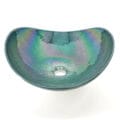 Ruvati 19 inch Murano Glass Art Vessel Seashell Decorative Pattern Bathroom Sink – Seafoam Green