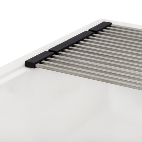 Ruvati 33-inch Granite Composite Workstation Drop-in Topmount Kitchen Sink Matte White