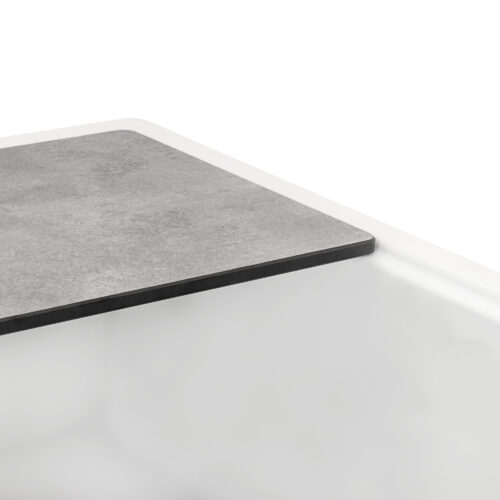 Ruvati 33-inch Granite Composite Workstation Drop-in Topmount Kitchen Sink Matte White