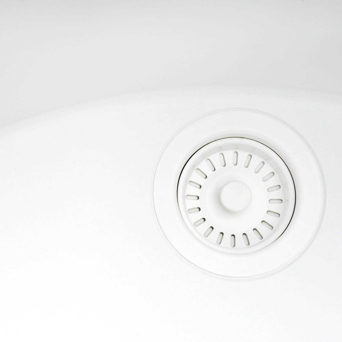 Ruvati 34-inch epiCube Granite Composite Workstation Drop-in Topmount Kitchen Sink Matte White