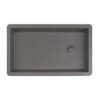 Ruvati 32 x 19 inch epiGranite Undermount Granite Composite Single Bowl Kitchen Sink – Urban Gray