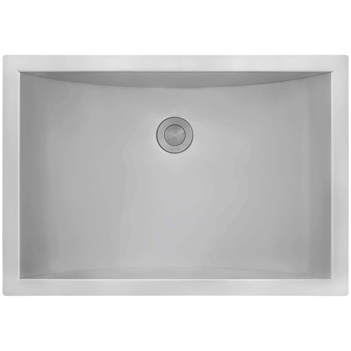 Ruvati 16 x 11 inch Brushed Stainless Steel Rectangular Bathroom Sink Undermount - RVH6107