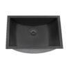 Ruvati 18 x 12 inch Gunmetal Black Stainless Steel Rectangular Bathroom Sink Undermount
