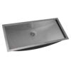 Ruvati 30 x 14 inch Brushed Stainless Steel Rectangular Bathroom Sink Undermount