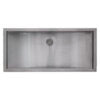 Ruvati 34 x 14 inch Brushed Stainless Steel Rectangular Bathroom Sink Undermount