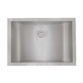 Ruvati 20 x 14 inch Semi-Recessed Drop-in Topmount Brushed Stainless Steel Rectangular Bathroom Sink