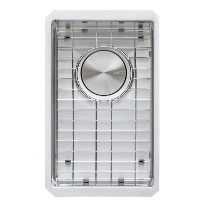 10 inch Light Gray Undermount Bar Prep 16 Gauge Kitchen Sink Round Corners Stainless Steel Single Bowl