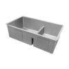 Ruvati 36-inch Low-Divide Undermount 60/40 Double Bowl 16 Gauge Stainless Steel Kitchen Sink