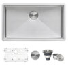 Ruvati 35-inch Undermount 16 Gauge Rounded Corners Large Kitchen Sink Stainless Steel Single Bowl
