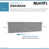 Ruvati 36-inch Slope Bottom Offset Drain Reversible Kitchen Sink Undermount 16 Gauge Stainless Steel