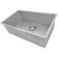 Ruvati® HexBottom™ 30-inch Scratch Resistant Embossed Texture Kitchen Sink Stainless Steel