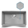 Ruvati® HexBottom™ 30-inch Scratch Resistant Embossed Texture Kitchen Sink Stainless Steel