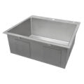 Ruvati 24 x 20 inch Drop-in 16 Gauge Stainless Steel Rounded Corners Topmount Kitchen Sink Single Bowl