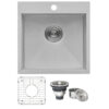 Ruvati 18 x 18 inch Drop-in Topmount Bar Prep Sink 16 Gauge Stainless Steel Single Bowl