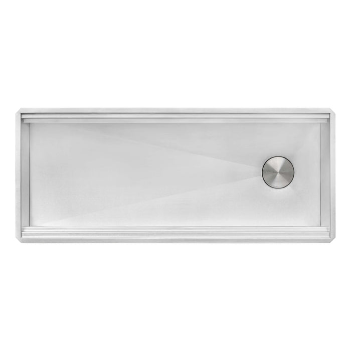 Ruvati 45-inch Workstation Two-Tiered Ledge Kitchen Sink Undermount 16 Gauge Stainless Steel