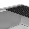 Ruvati 33-inch Workstation Slope Bottom Offset Drain Undermount 16 Gauge Kitchen Sink