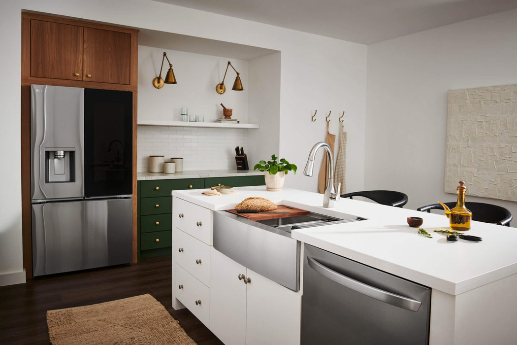 30-inch Apron-front Workstation Farmhouse Kitchen Sink 16 Gauge Stainless Steel Single Bowl