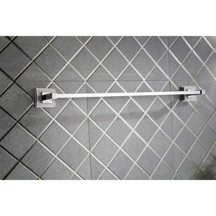 RVA5006 Valencia 24" Towel Bar Luxury Bathroom Accessory - Crystal and Chrome