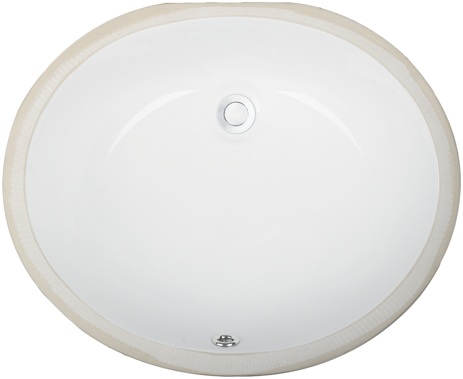 ESI VC10 Large Oval Undermount Porcelain Vanity Sink view 1