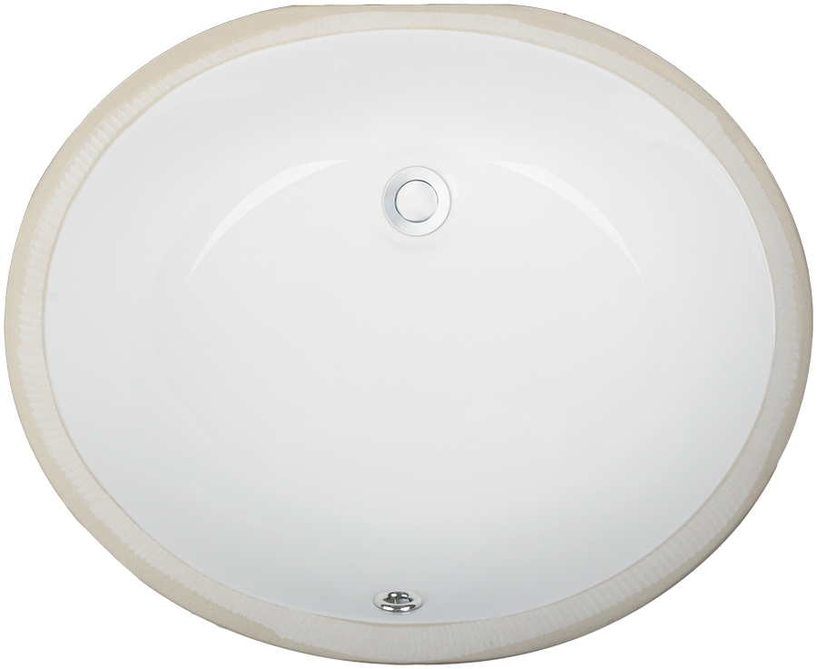 ESI VC12 Small Oval Undermount Porcelain Vanity Sink view 1