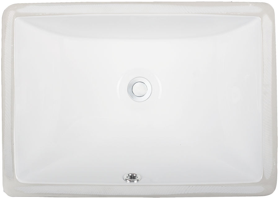 ESI VCR50 Rectangle Undermount Porcelain Vanity Sink view 1