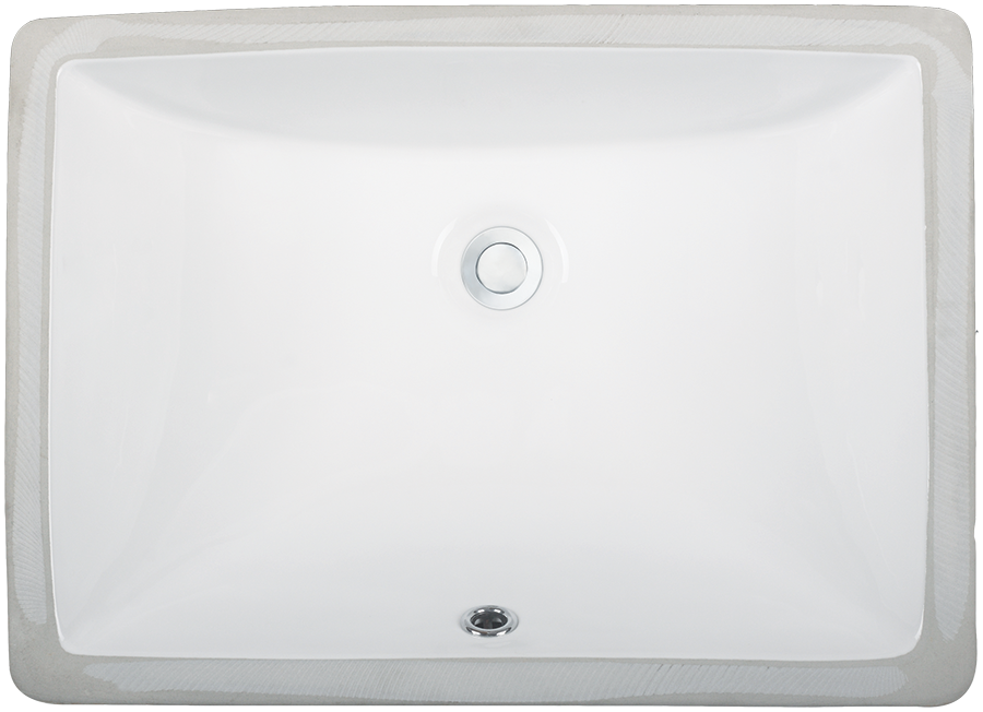 ESI VCR60 Rectangle Undermount Porcelain Vanity Sink