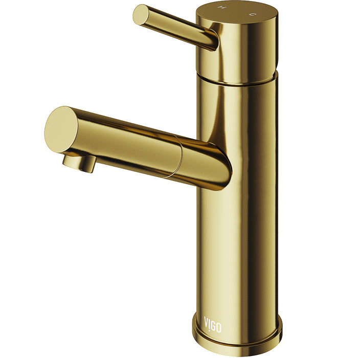 Noma Single Hole Single-Handle Bathroom Faucet in Matte Gold