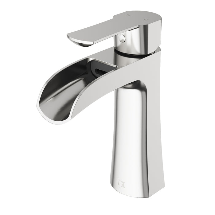 Paloma Single Hole Bathroom Faucet In Brushed Nickel