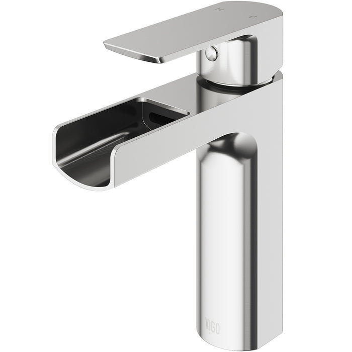 Ileana Single Hole Bathroom Faucet In Brushed Nickel