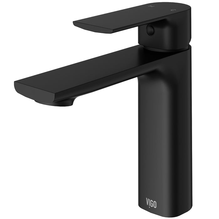 Davidson Single Hole Bathroom Faucet In Matte Black