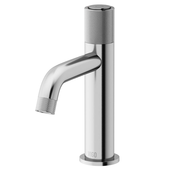 Apollo Single-Handle Single Hole Bathroom Faucet in Brushed Nickel