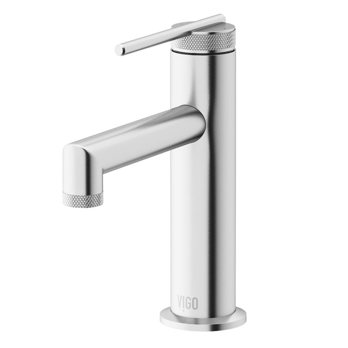 Sterling Single-Handle Single Hole Bathroom Faucet in Brushed Nicke