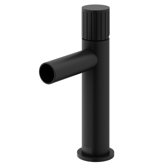 Ashford Single-Handle Single Hole Bathroom Faucet in Matte Black