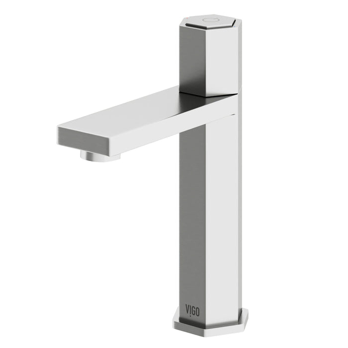 Nova Single-Handle Single Hole Bathroom Faucet in Brushed Nickel