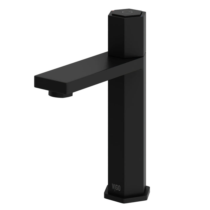 Nova Single-Handle Single Hole Bathroom Faucet in Matte Black