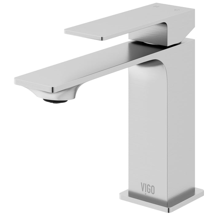 Dunn Single-Handle Single Hole Bathroom Faucet in Brushed Nickel
