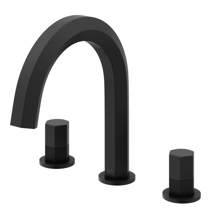 Hart (8 in. Widespread) 2-Handle Bathroom Faucet in Matte Black