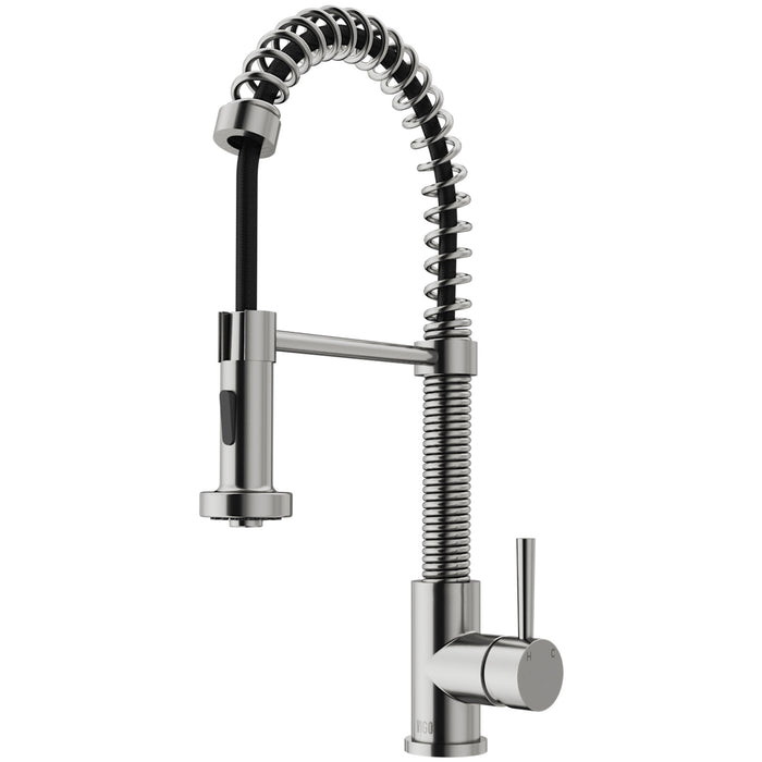 Pull-Down Spray Kitchen Faucet In Stainless Steel