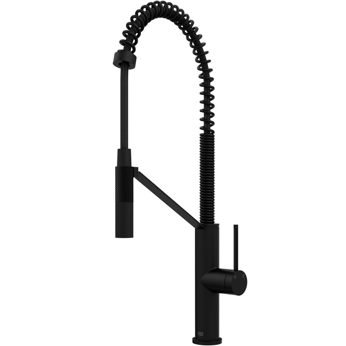 Livingston Magnetic Kitchen Faucet in Matte Black