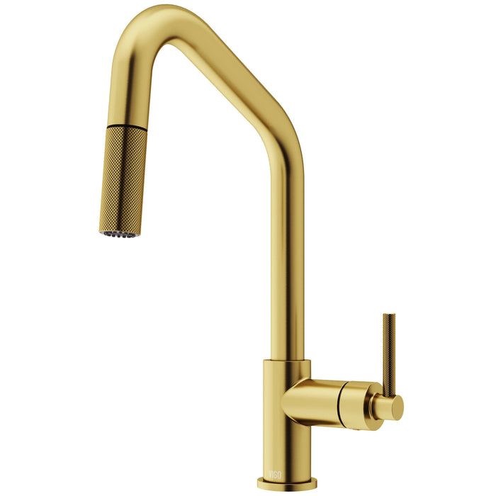 Utopia Single Handle Pull-Down Sprayer Kitchen Bar Faucet in Matte Brushed
