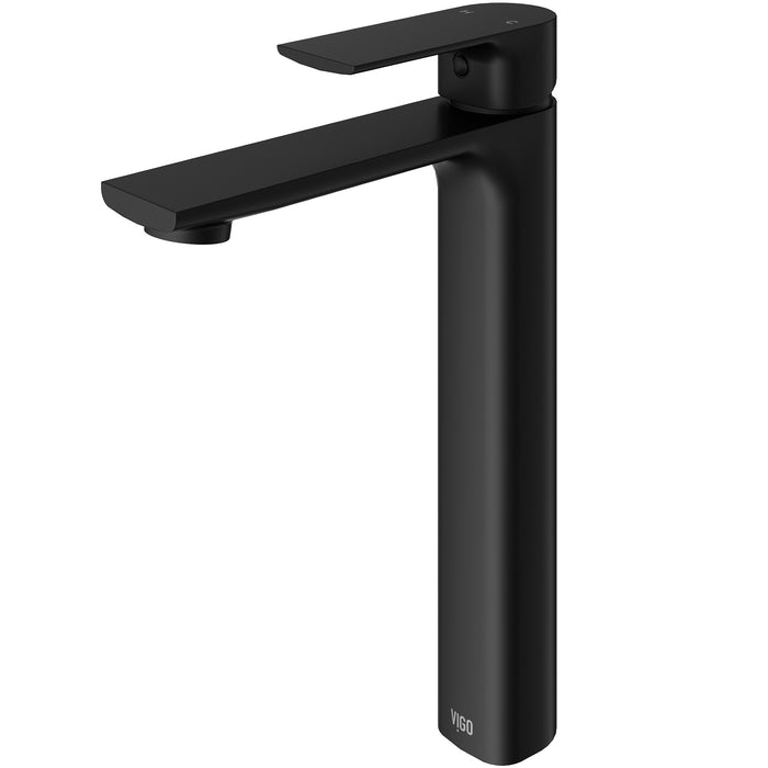 Norfolk Vessel Bathroom Faucet In Matte Black