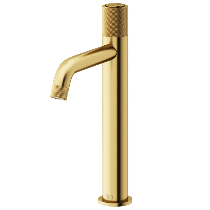 Apollo Single-Handle Vessel Sink Faucet in Matte Brushed Gold