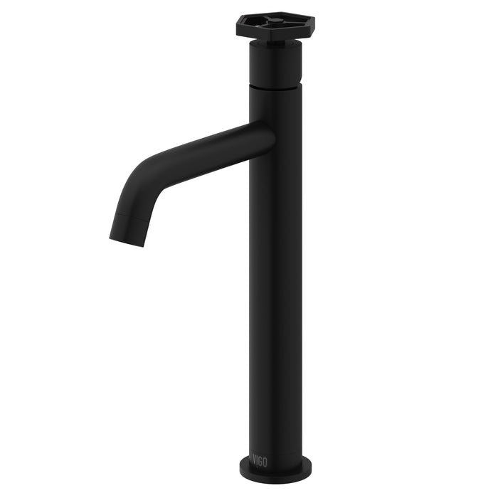 Ruxton Single Hole Single Single-Handle Vessel Bathroom Faucet in Matte Black