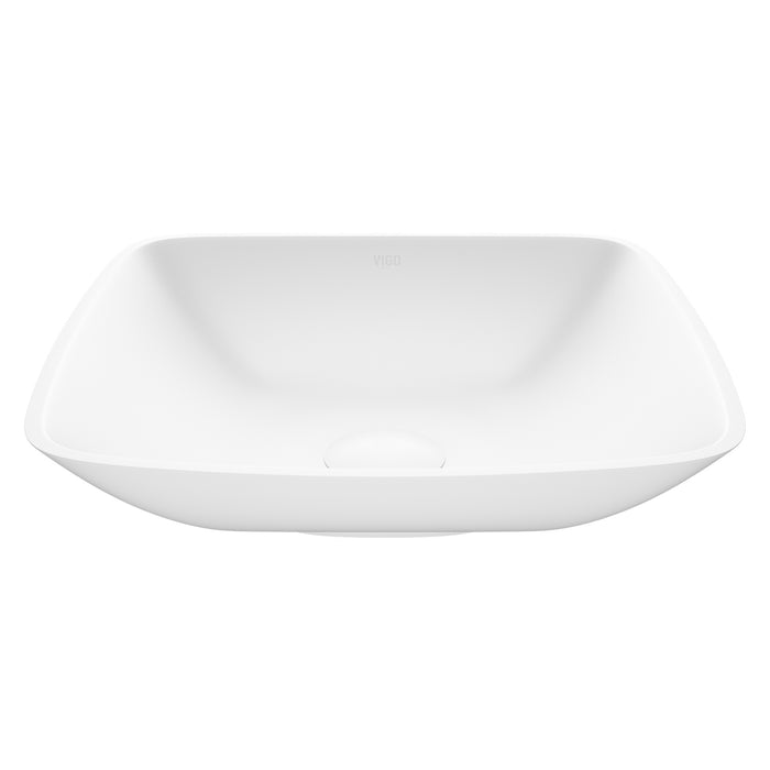 Hyacinth Matte Stone Vessel Bathroom Sink
