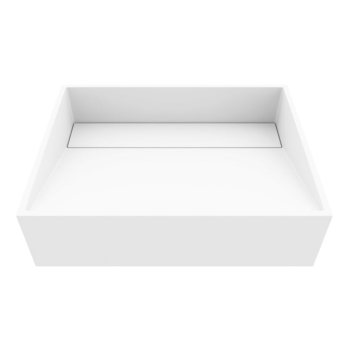 Starr Rectangular Matte Stone Vessel Bathroom Sink