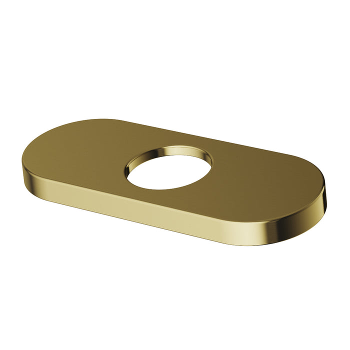 4" BATHROOM DECK PLATE IN MATTE BRUSHED GOLD