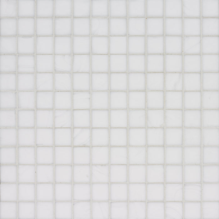 White Matte 1" x 1" Mosaic