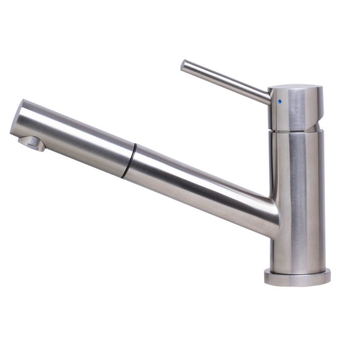 Solid Stainless Steel Pull Out Swivel Kitchen Faucet