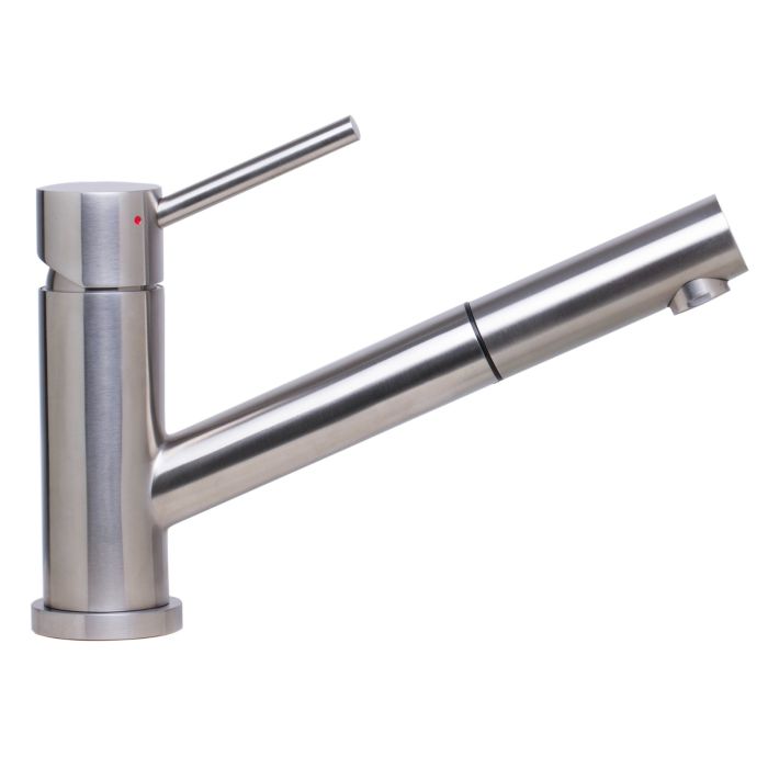 Solid Stainless Steel Pull Out Swivel Kitchen Faucet
